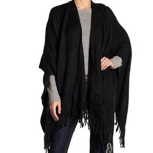 Black Shawl with Tassels | Vince Camuto